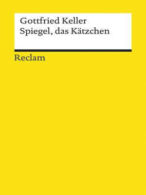 cover image of Spiegel, das Kätzchen. Ein Märchen